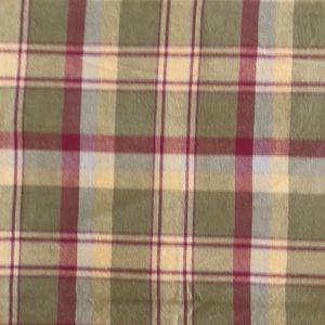 Tablecloth gold, red and green plaid tablecloth